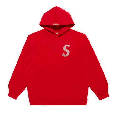 Суитчър Supreme Swarovski x S Logo Hooded Sweatshirt Червено | SS21SW40 RED, 0