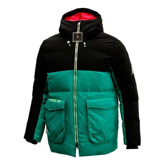 Пухо яке Jordan Jordan Hooded Down Jacket Зелено | CK6662-011, 0