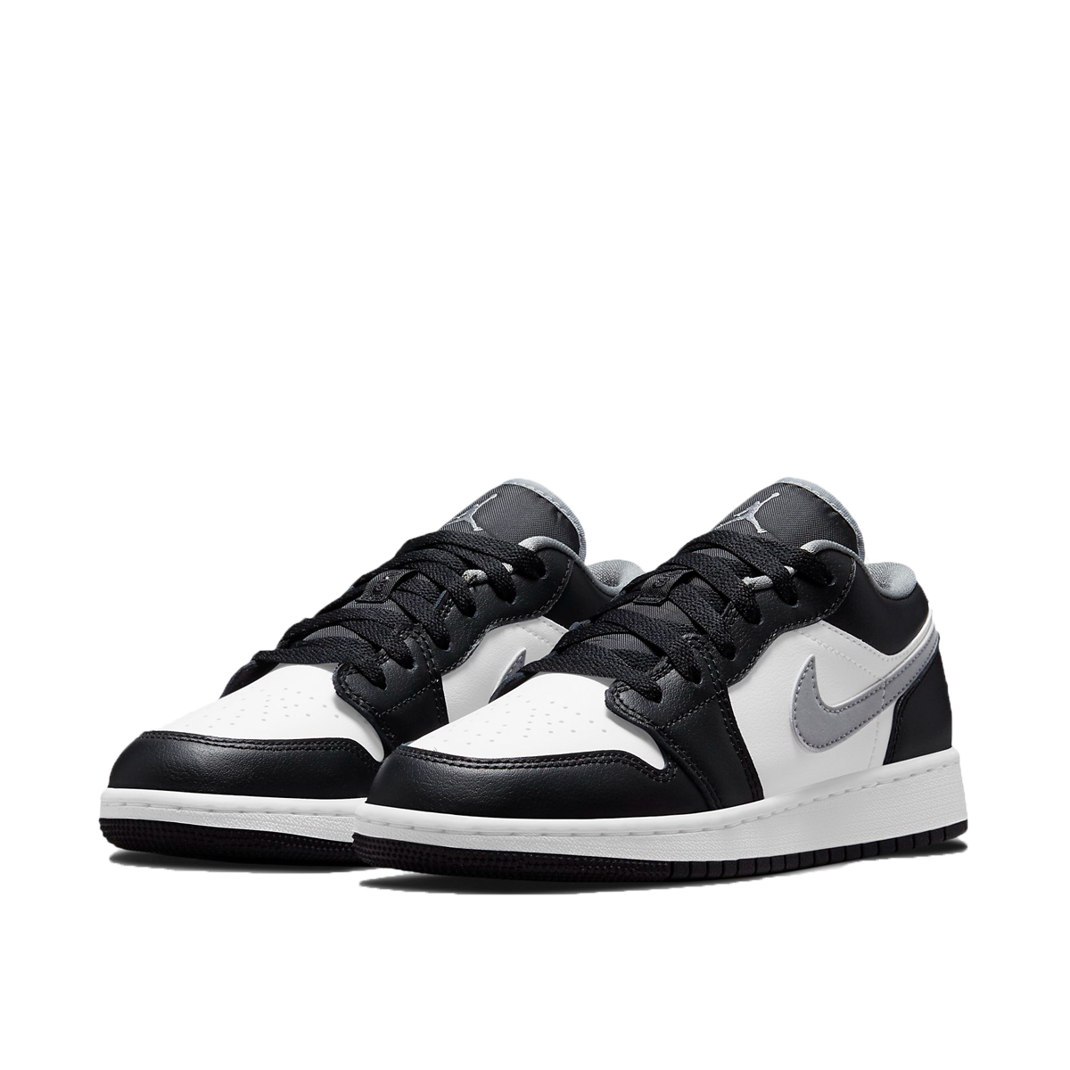 Кецове и обувки Jordan Air Jordan 1 Low "Black Medium Grey" GS Черно | 553560-040, 1