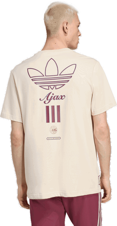Тениска adidas Performance Ajax Amsterdam Terrace Icons T-Shirt Бежово | JM7353, 1
