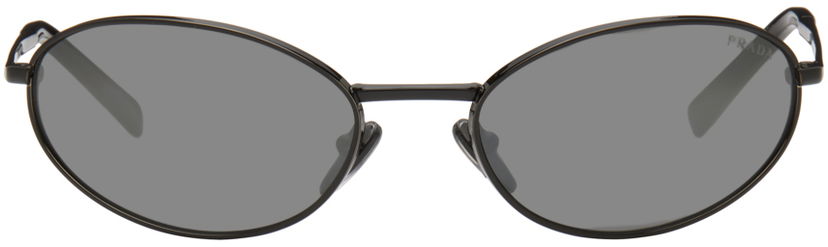 Слънчеви очила Prada Logo Oval Sunglasses Черно | 0PR A59S 1AB60G59 8056262147764