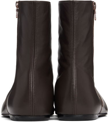 Кецове и обувки Dries Van Noten Dries Van Noten Leather Sock Boots Черно | 252-021709-112, 4