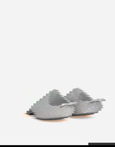 Кецове и обувки Dolce & Gabbana Glittery Fabric Ballet Flats With Bow And Dg Logo Металик | D11300AA74580998, 1