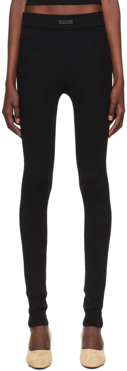 Клинове Fear of God Fear of God ESSENTIALS Waffle Leggings Черно | 192BT247270FW, 0