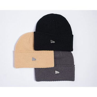 Шапка New Era Beanie - Medium Knit Wide Cuff Черно | 60565447, 2