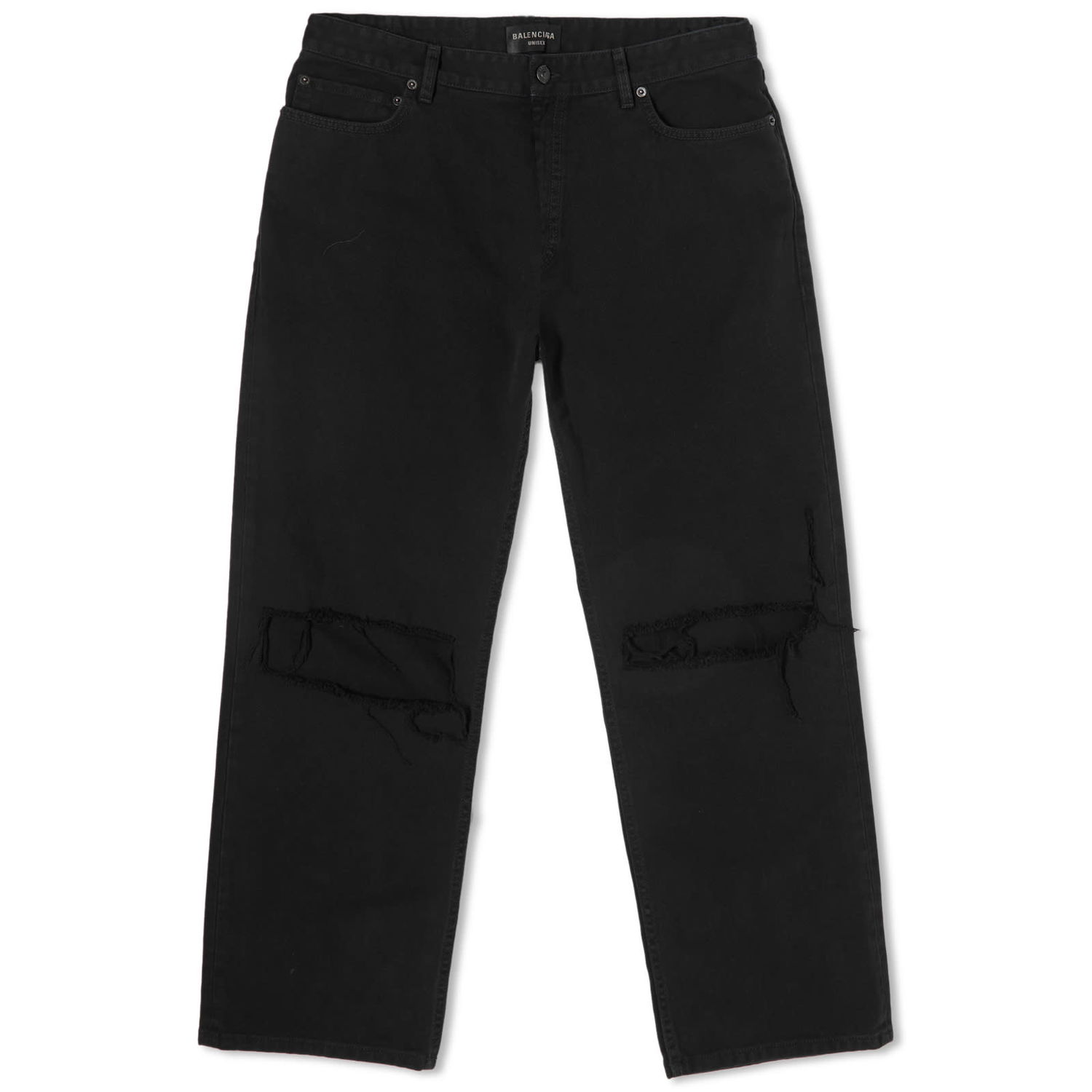 Панталони Balenciaga Ripped Loose Черно | 745149-TNW11-1700, 0