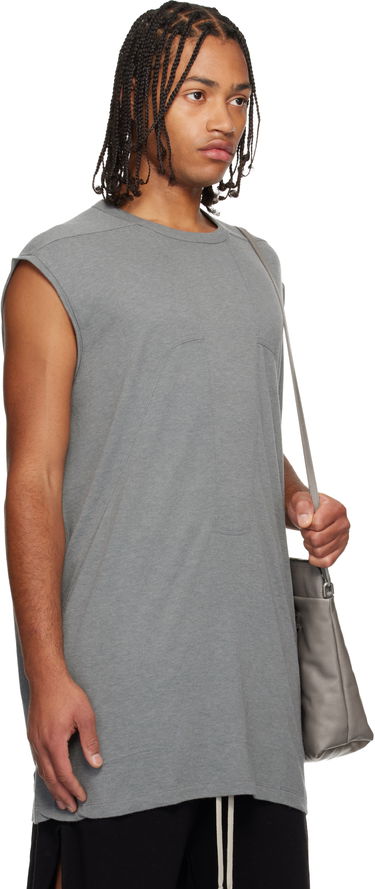 Потник Rick Owens Concordians Splintered Tarp Paneled Sleeveless T-shirt Сиво | RU02E1168 JR, 1