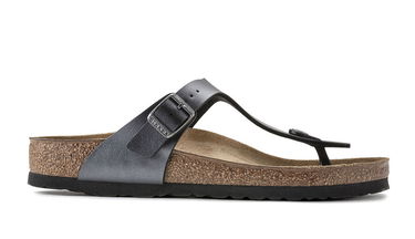 Кецове и обувки Birkenstock Gizeh "Metalic Black" Черно | 1021428, 3