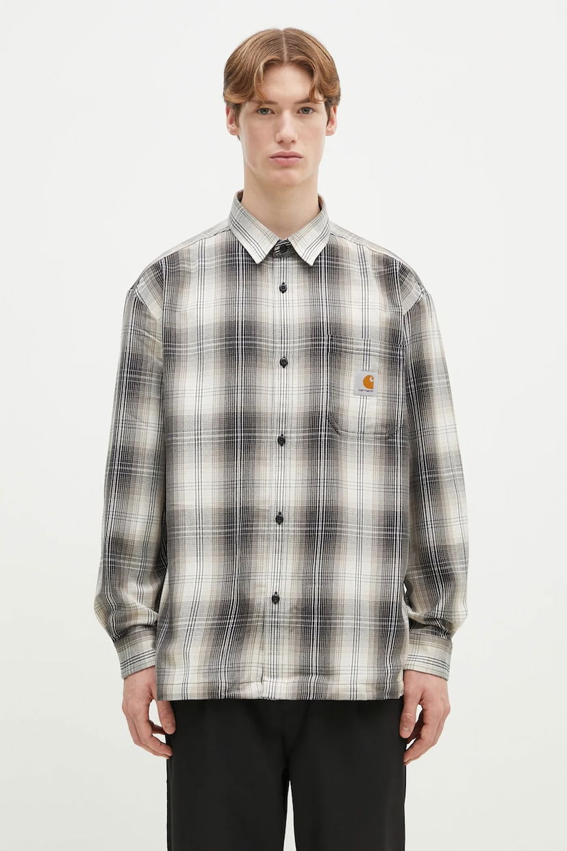 Риза Carhartt WIP Blanton Longsleeve Regular Fit Classic Collar Gradient Plaid Shirt Многоцветен | I034379.2MEXX