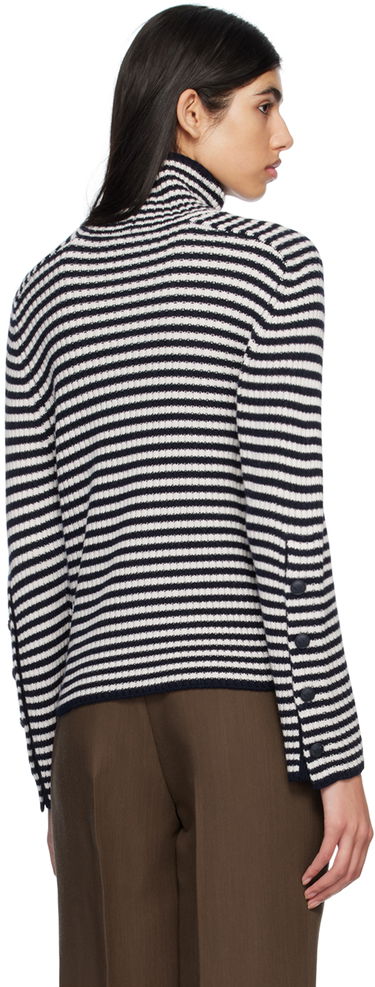 Пуловер Max Mara Striped Turtleneck Sweater Черно | 2313610531600 13610531, 2