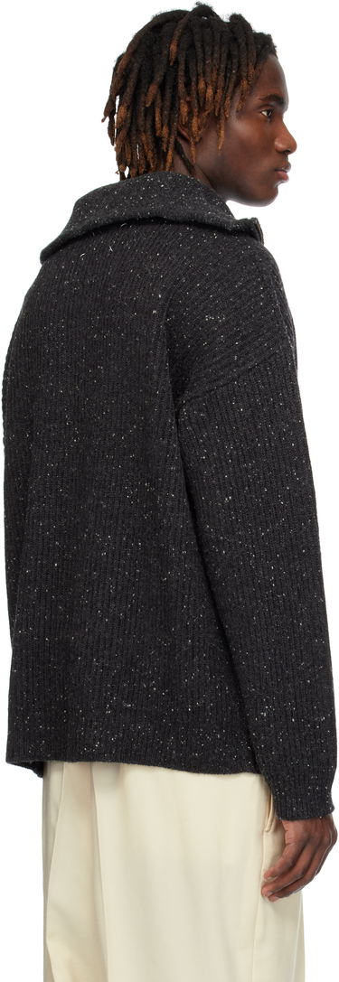 Пуловер Maison Margiela Maison Margiela Half-Zip Donegal Wool Sweater Сиво | S50HL0039 M13094, 2