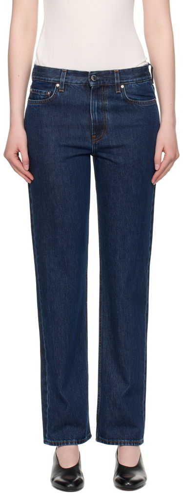 Дънки TOTEME TOTEME Low Straight Jeans Синьо | 252-WRB0270-FB0045, 0