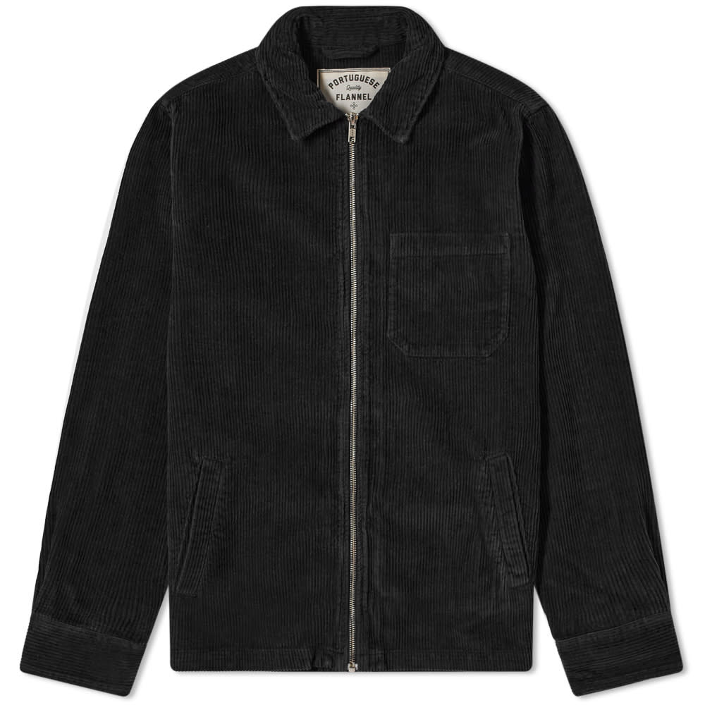 Яке Portuguese Flannel Fecho Corduroy Jacket Черно | PF-FCHCRDJKT-BLK, 0