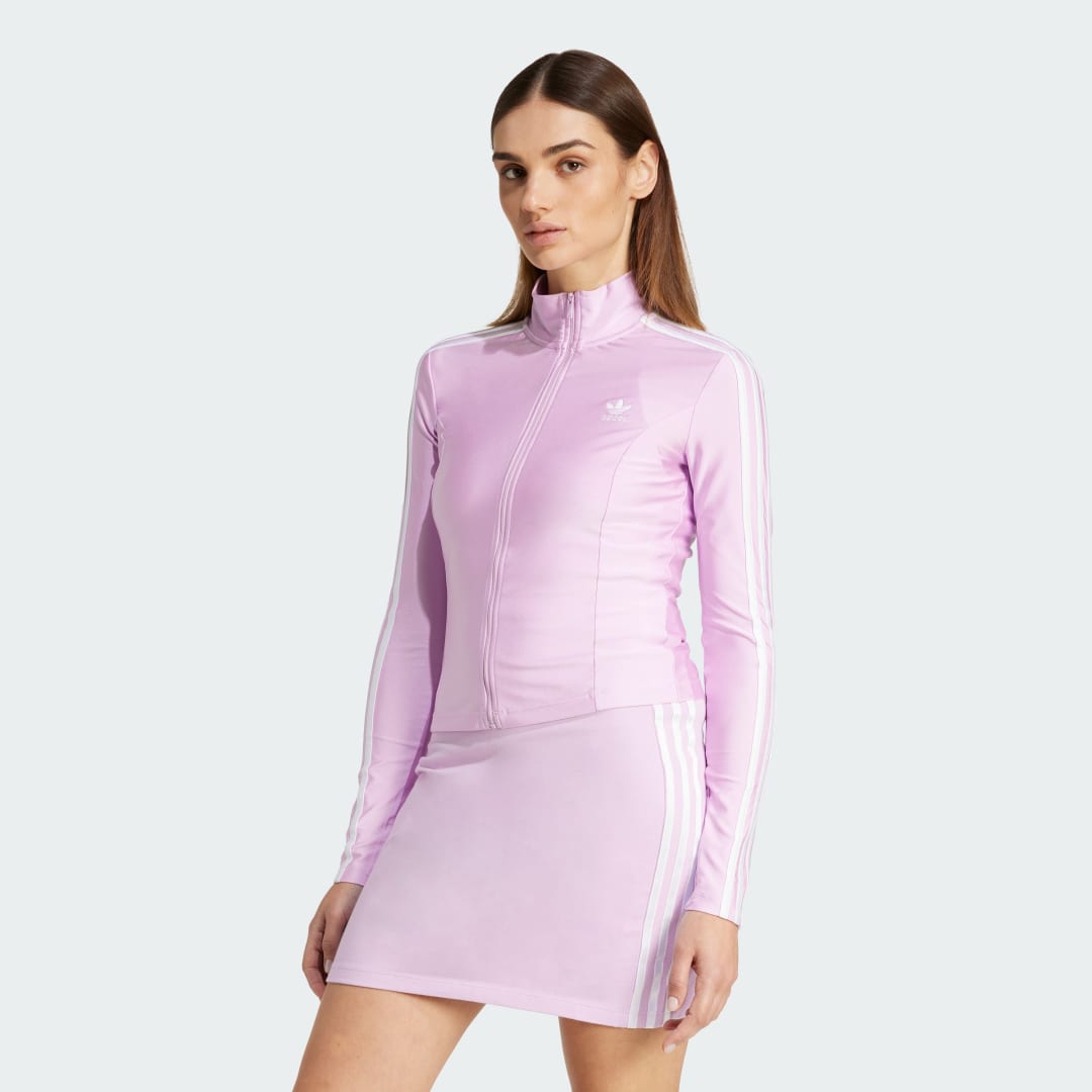 Комплект adidas Performance Adicolor 3-Stripes Slim Jacket Лилаво | JD5024, 0