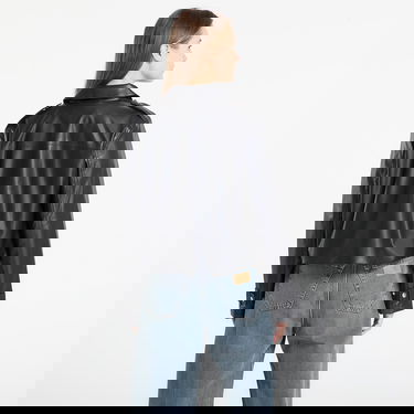 Яке CALVIN KLEIN Leather Moto Jacket Черно | LV047E501G UB1, 4