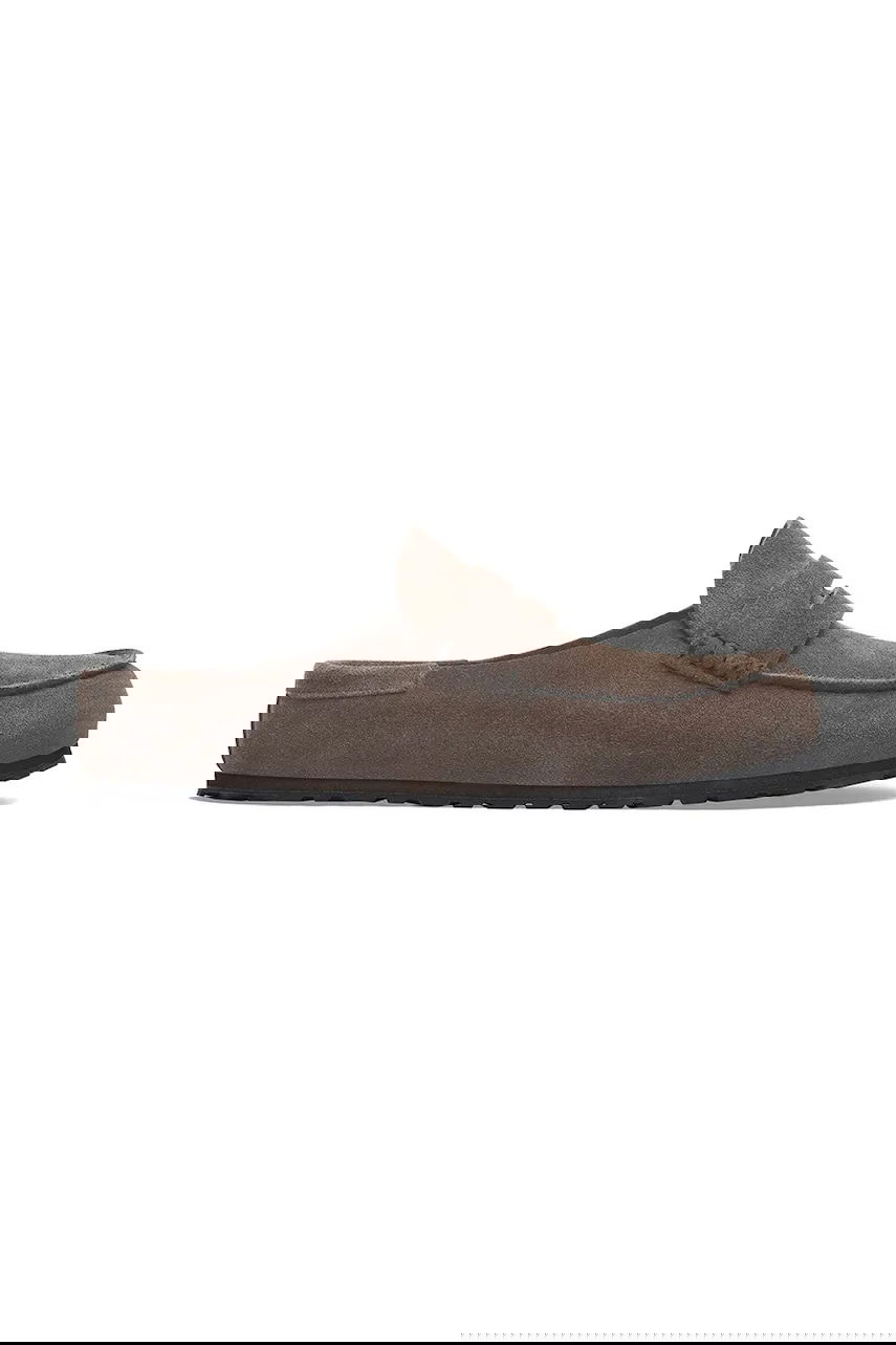 Кецове и обувки Birkenstock Birkenstock Naples Wrapped Suede Mules Сиво | 1029712, 0