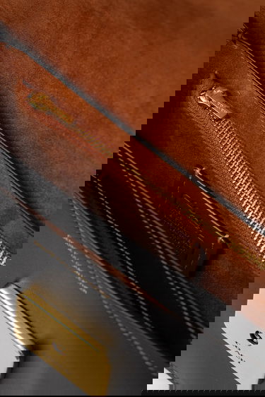 Чанта през рамо Coach Leather Flap Shoulder Bag with C-Lock Черно | CAM17, 4