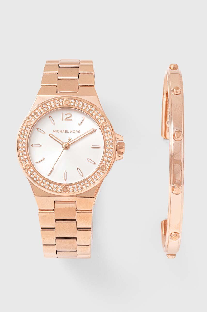 Аксесоари Michael Kors Lennox Watch and Bracelet Gift Set Металик | MK1073SET, 0