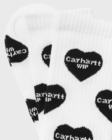 Чорапи Carhartt WIP Heart Logo Jacquard Socks Бяло | I034483_1, 2