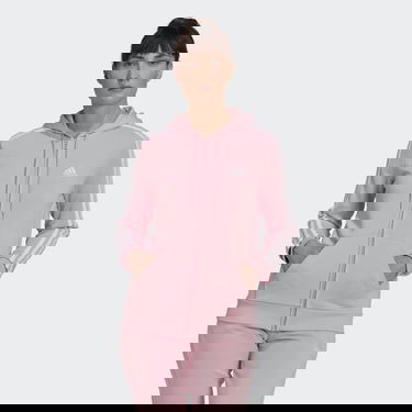 Суитчър adidas Performance Essentials French Terry 3-Stripes Full-Zip Hoodie Розово | HL2059, 1