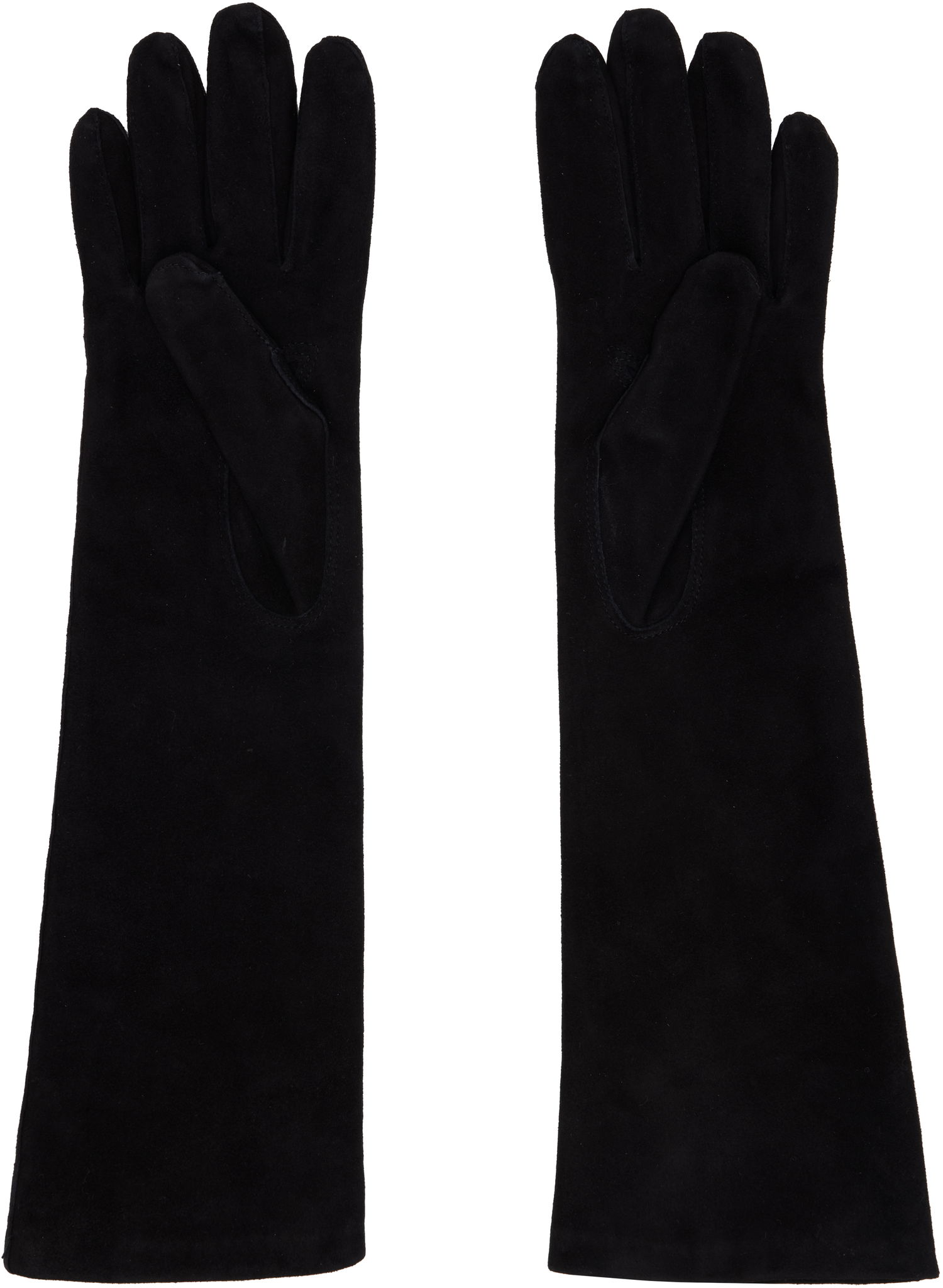 Ръкавици Max Mara Afideesuede Long Gloves Черно | 2524566013600, 1