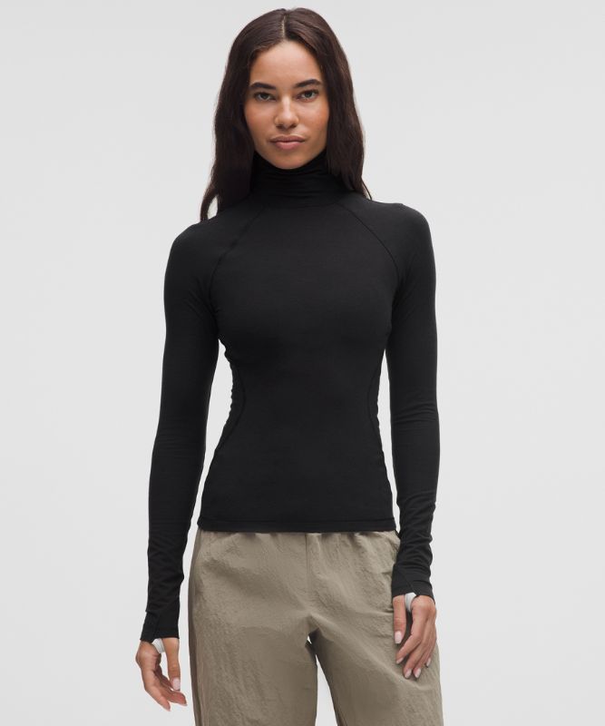 Пуловер lululemon Wool-Blend Turtleneck Base Layer Черно | prod20001527, 0