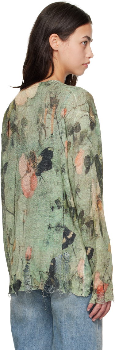 Пуловер R13 R13 Boyfriend Floral Cardigan Зелено | R13WY200-Y227A, 2