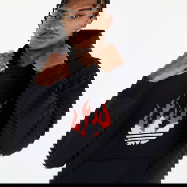 Суитчър adidas Originals Flames Logo Hoodie Black Черно | IS0208, 1