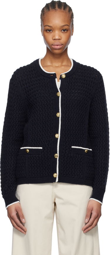 Пуловер rag & bone Rag & Bone Daria Knit Cardigan Тъмно синьо | WAS24P045SD45, 0