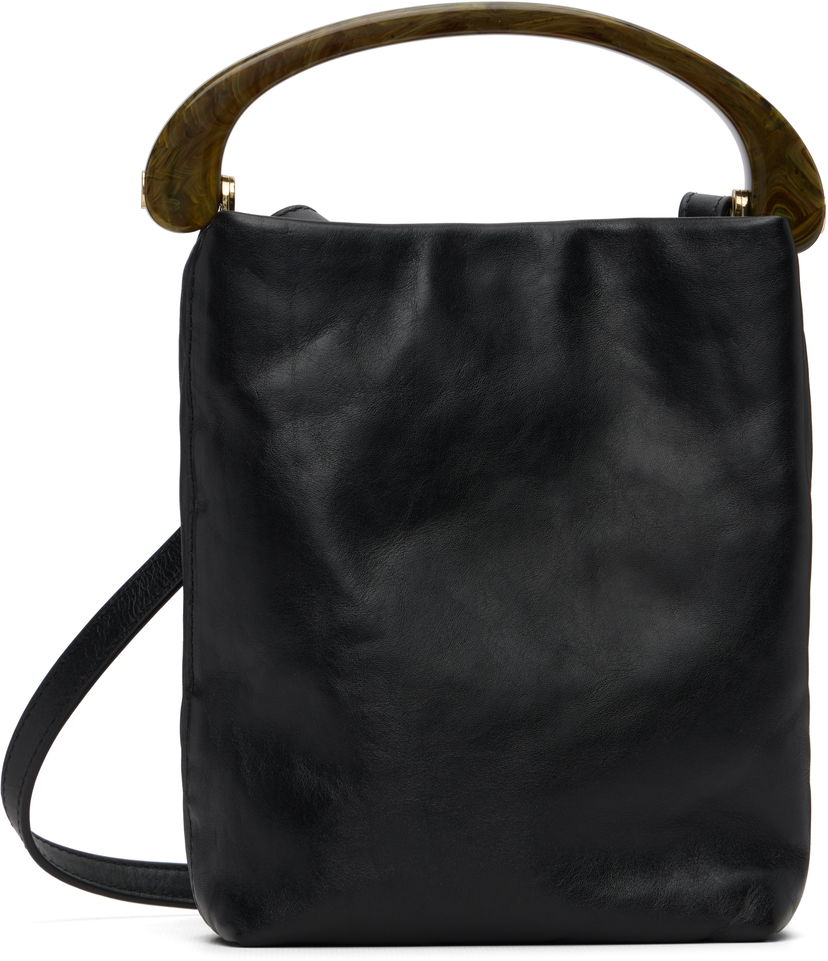 Чанта през рамо Dries Van Noten Dries Van Noten Micro Leather Shoulder Bag Черно | 252-011523-195