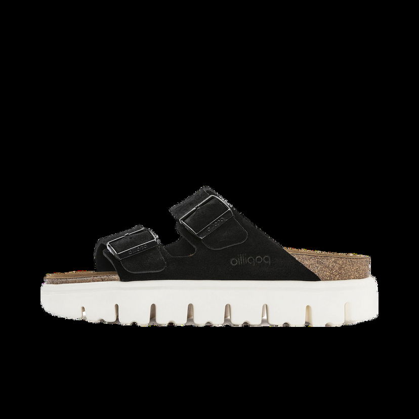 Кецове и обувки Birkenstock Arizona Chunky Suede Leather Narrow Fit Черно | 1023717