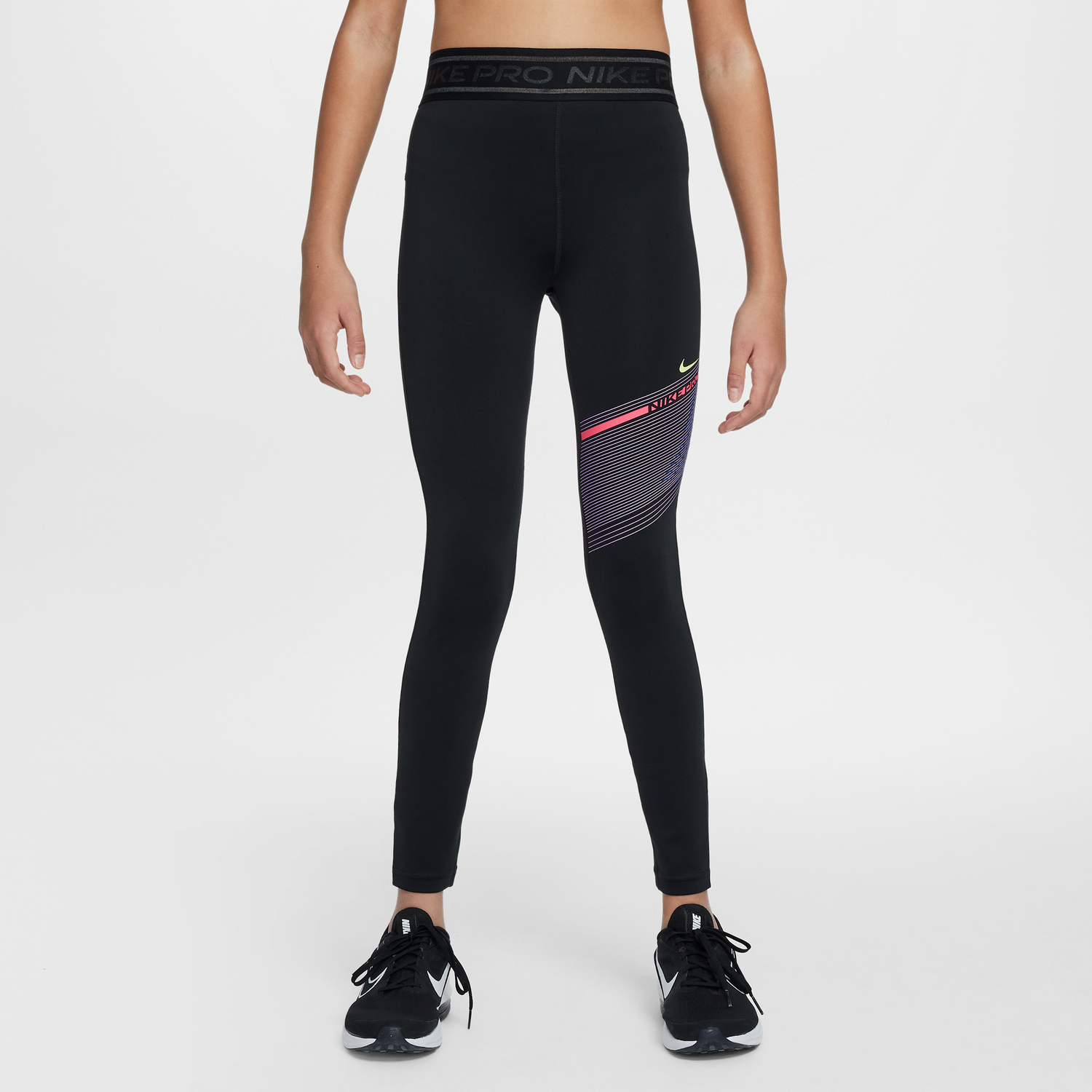 Клинове Nike Nike Pro Dri-FIT Mid-Rise Leggings Черно | HF8852-010, 0