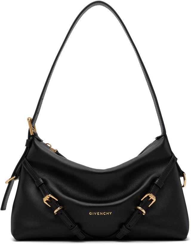 Mini Voyou Leather Shoulder Bag with Buckle Detail