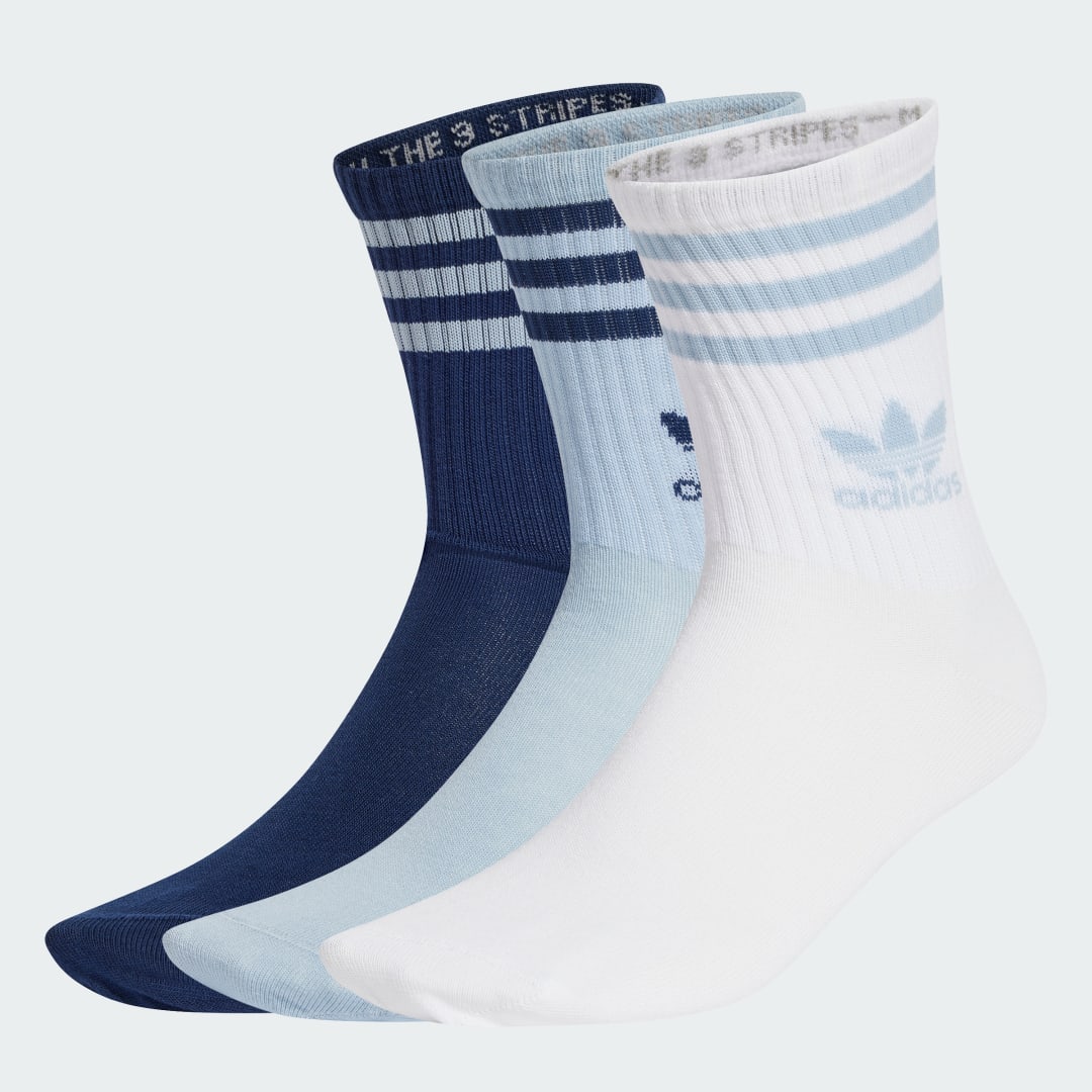 Чорапи adidas Performance Mid Cut Crew Socks - 3 Pairs Бяло | JI9474, 1