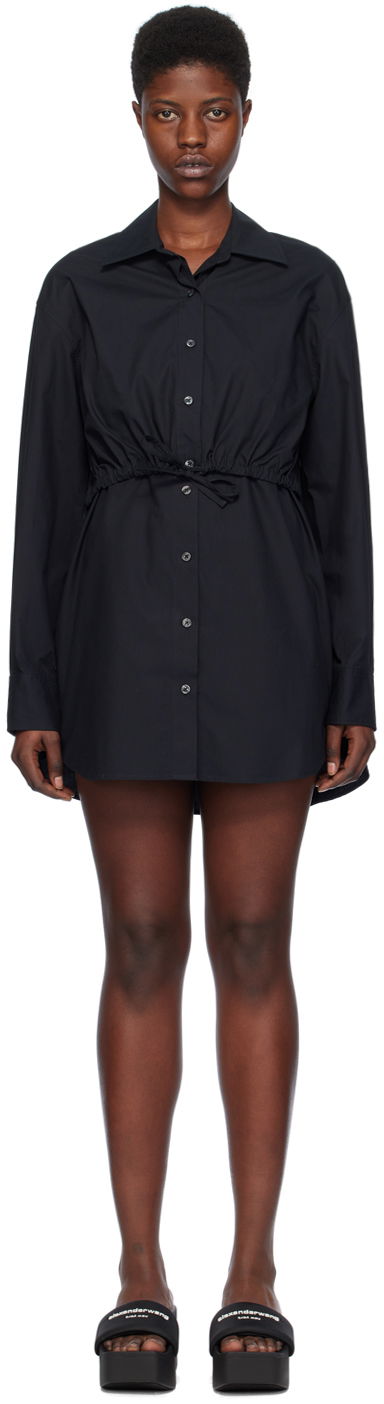 Pокля Alexander Wang Layered Shirt Dress Черно | 4WC1246245