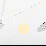 A.P.C. Eloi Dotted Disc Pendant Necklace