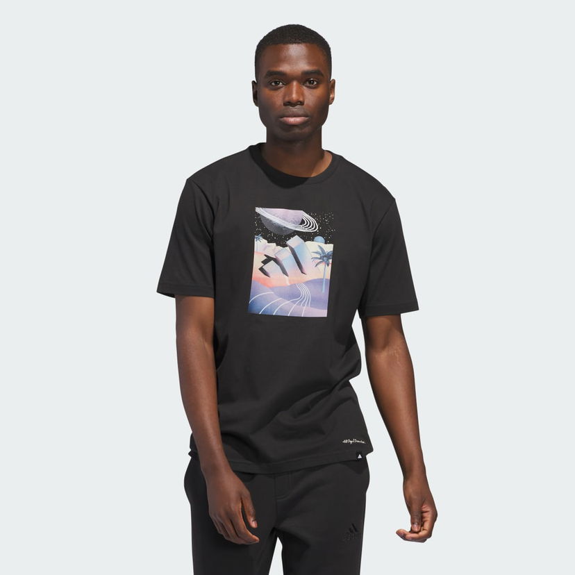 Тениска adidas Performance All Day I Dream About Summer Graphic Tee Черно | JI9417
