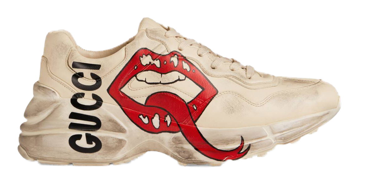 Кецове и обувки Gucci Rhyton 'Mouth' (W) Бежово | 552093 A9L00 9522, 0