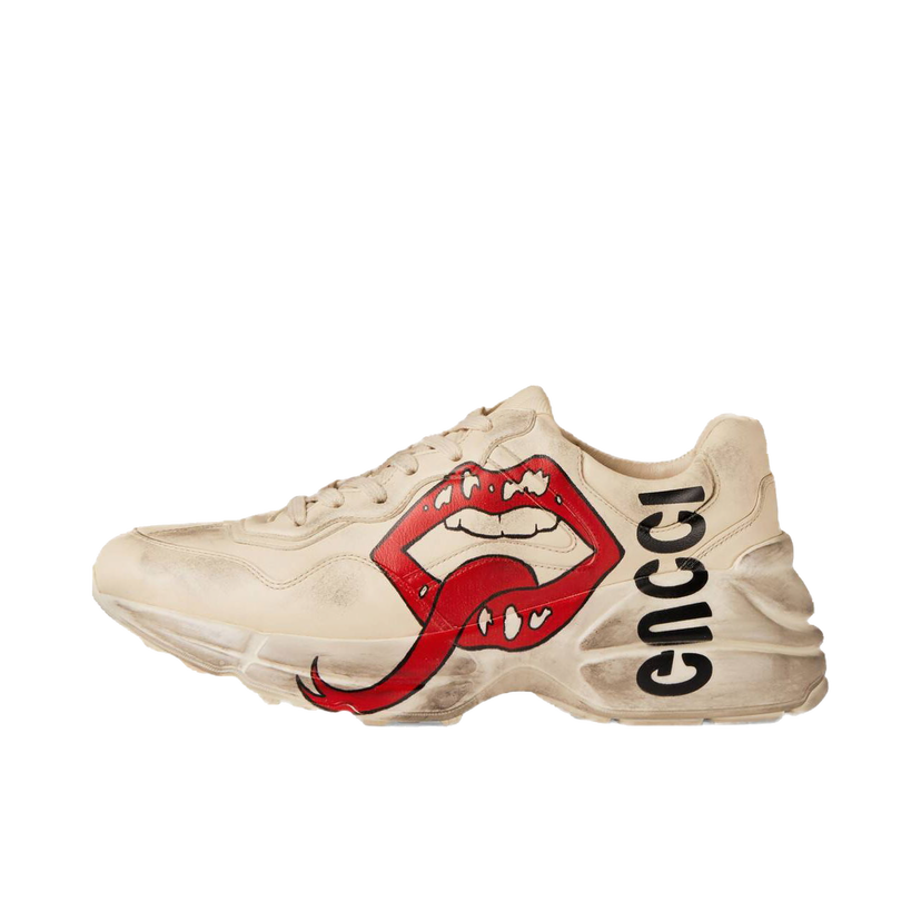 Кецове и обувки Gucci Rhyton 'Mouth' (W) Бежово | 552093 A9L00 9522