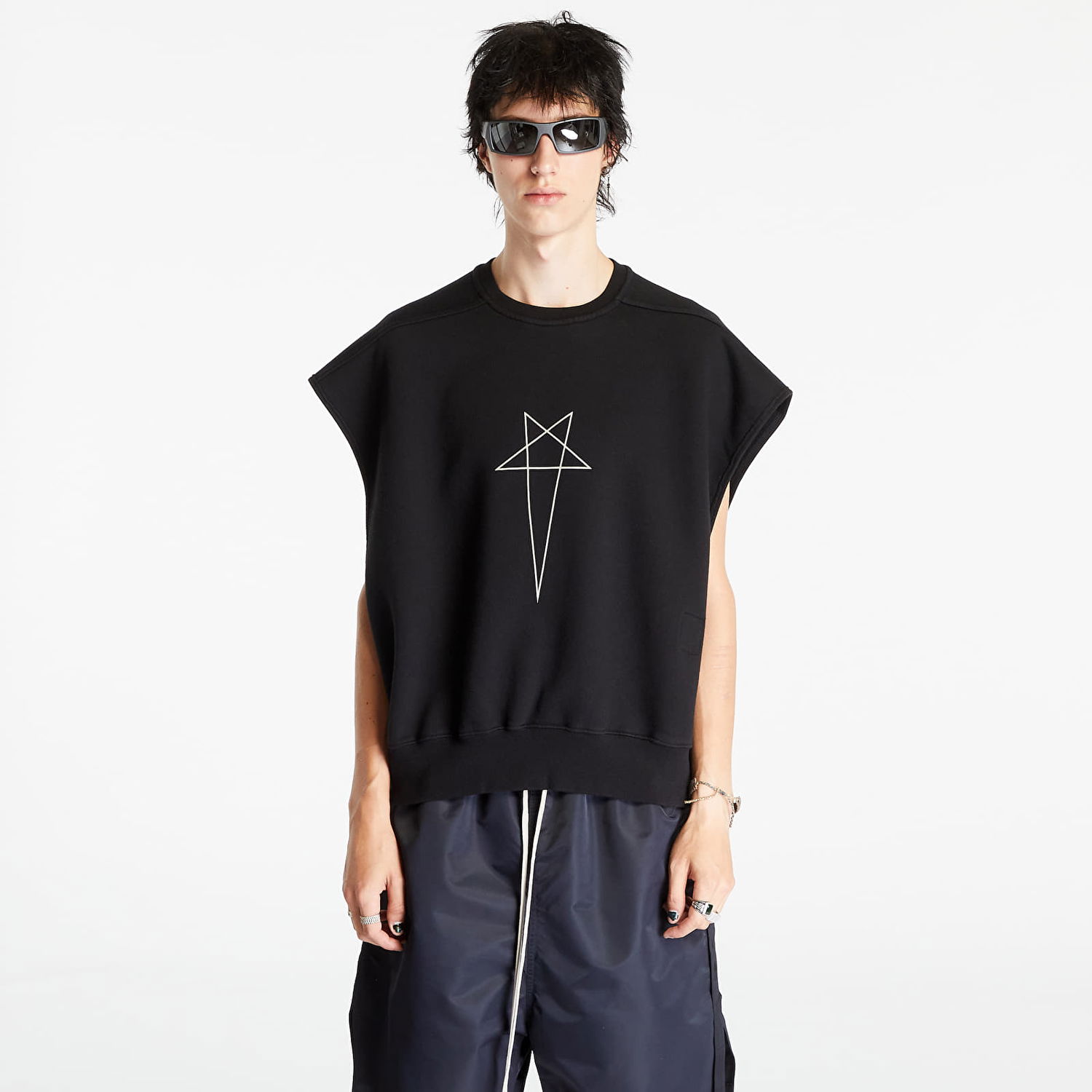 Жилетка Rick Owens Sl Jumbo Tatlin Sweat Vest Черно | DU02C5160 FEP3 0908, 0
