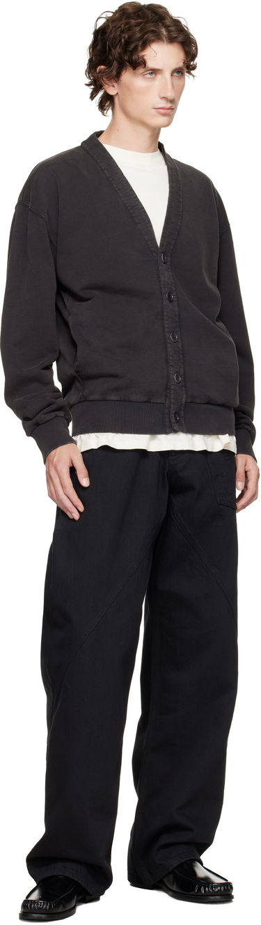 Пуловер JW Anderson JW Anderson Garment-Dyed Cardigan Черно | JW0246-PG1842, 3