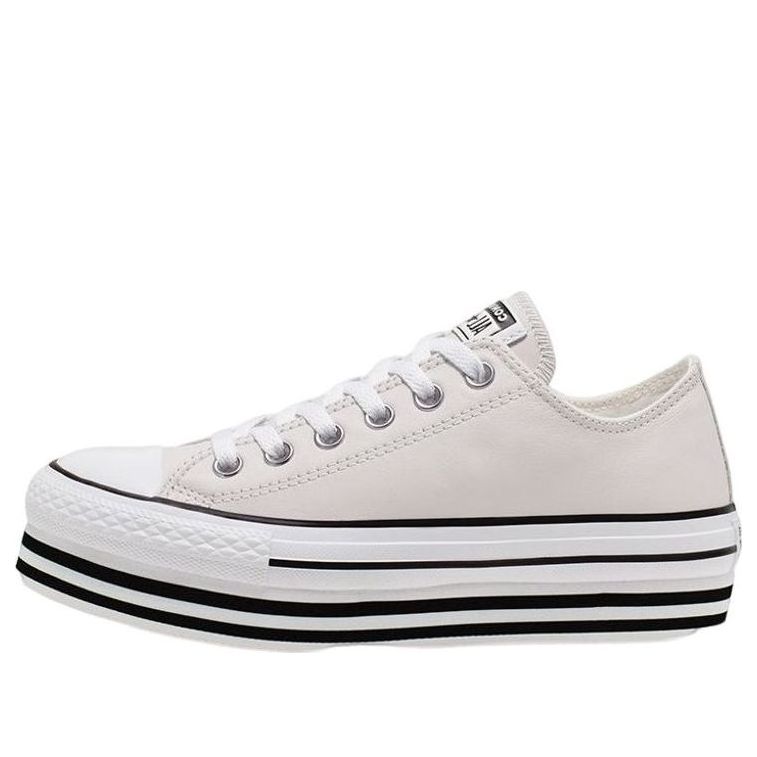 Кецове и обувки Converse Chuck Taylor All Star Platform Low Top Бяло | 565829C