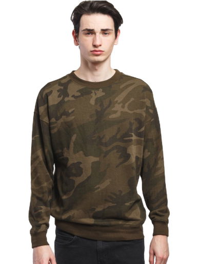 Пуловер Urban Classics Camo Crewneck Зелено | TB1782 camo green