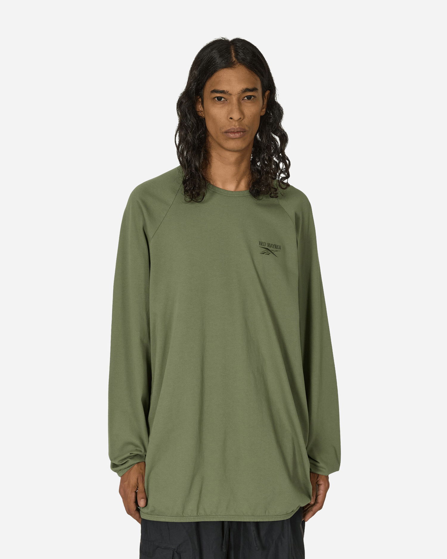 Тениска Reebok Hed Mayner Oversized Raglan Longsleeve T-Shirt Army Green Зелено | RMAA00BC99JER0015500, 0