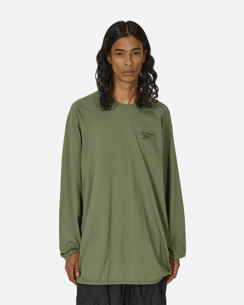 Тениска Reebok Hed Mayner Oversized Raglan Longsleeve T-Shirt Army Green Зелено | RMAA00BC99JER0015500