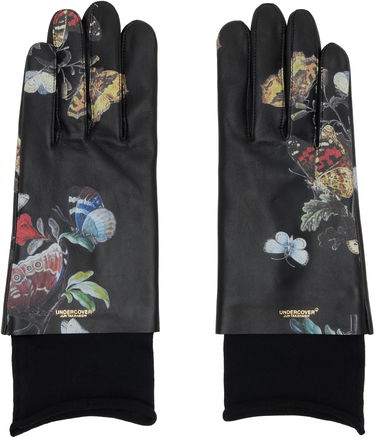 Ръкавици UNDERCOVER Jun Takahashi Butterfly Print Leather Gloves with Ribbed Cuffs Многоцветен | UC2E4G02-4, 0