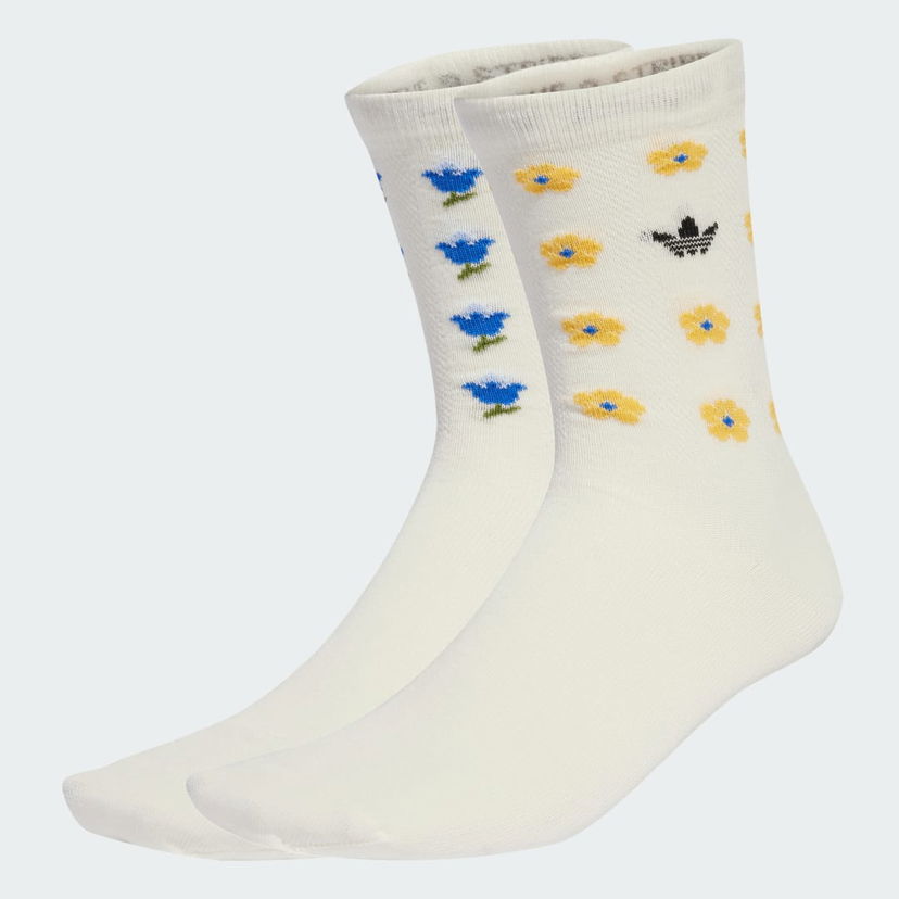 Чорапи adidas Originals Originals x Liberty London Socks 2 Pairs Бяло | JV7833
