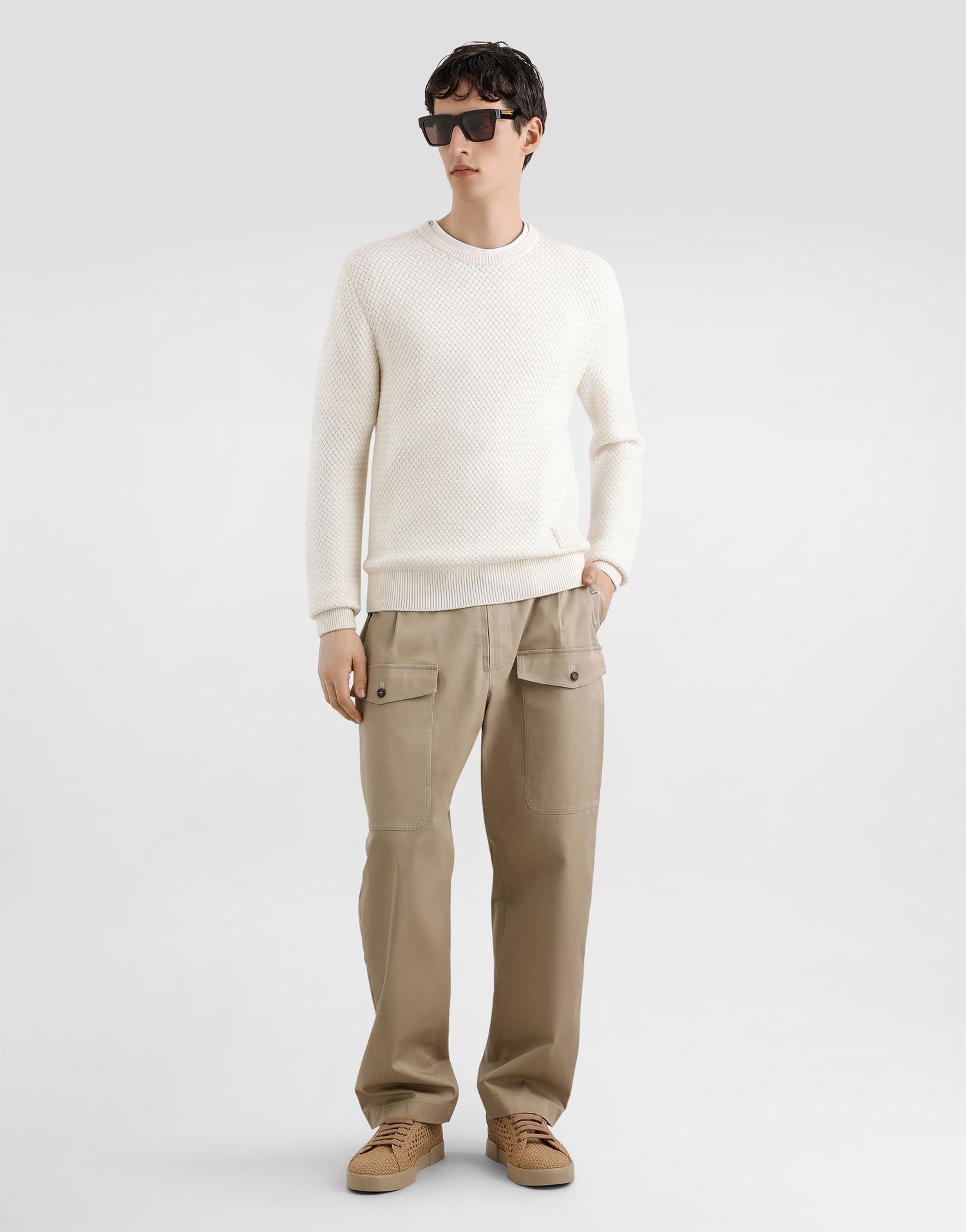 Пуловер Dolce & Gabbana Dolce & Gabbana Wool Pullover Бяло | GXX02ZJDVBYW4335, 1