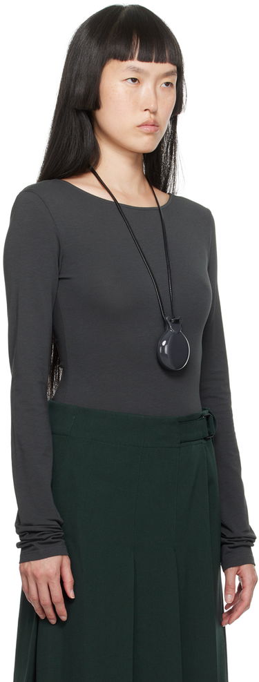 Колие LEMAIRE Lemaire Boat Neck Bodysuit Черно | TO1120 LJ1006, 1