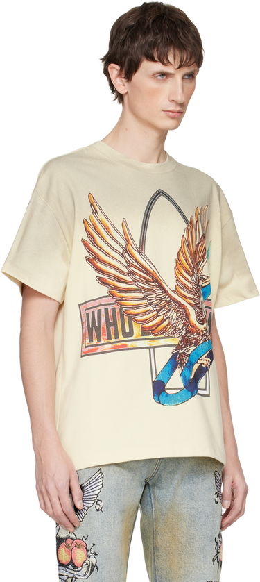 Тениска Who Decides War Ribbon Tour Graphic T-shirt Бежово | 1110530018FW25, 1